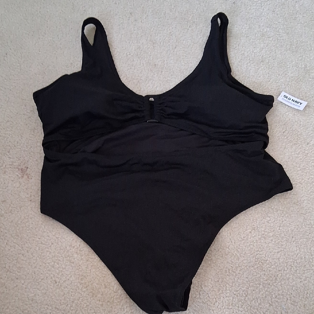 NWT Old Navy Elegant Black Cut-Out Swimsuit Size 4X